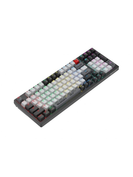 კლავიატურა: A4Tech Bloody WS98 Dual-Core Wireless Mechanical Keyboard BLMS Red Plus Switch Bloody Grey