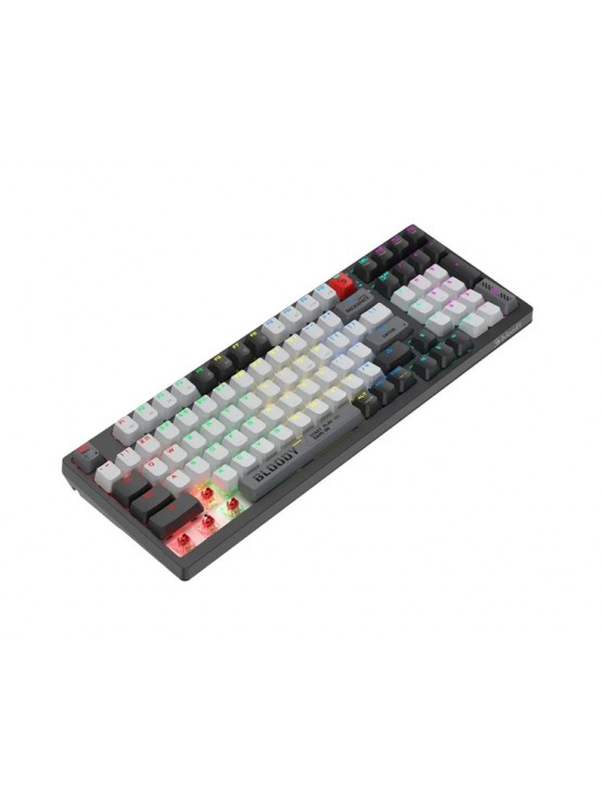 კლავიატურა: A4Tech Bloody WS98 Dual-Core Wireless Mechanical Keyboard BLMS Red Plus Switch Bloody Grey