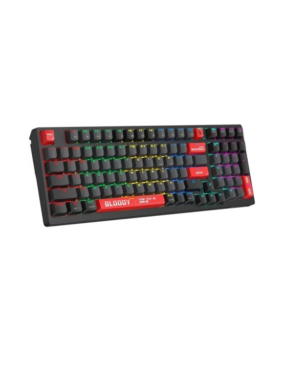 კლავიატურა: A4Tech Bloody WS98 Dual-Core Wireless Mechanical Keyboard Sports Red