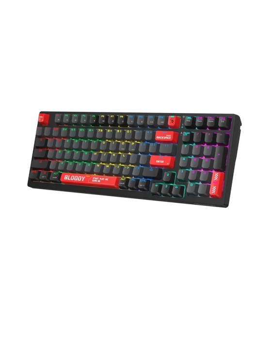 კლავიატურა: A4Tech Bloody WS98 Dual-Core Wireless Mechanical Keyboard Sports Red