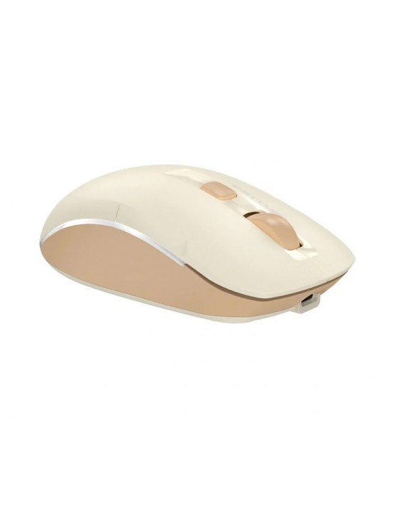 მაუსი: A4Tech Fstyler FB26CS Air2 Bluetooth & 2.4G Wireless Mouse Cafe Latte