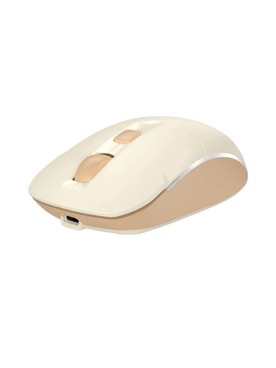 მაუსი: A4Tech Fstyler FB26CS Air2 Bluetooth & 2.4G Wireless Mouse Cafe Latte