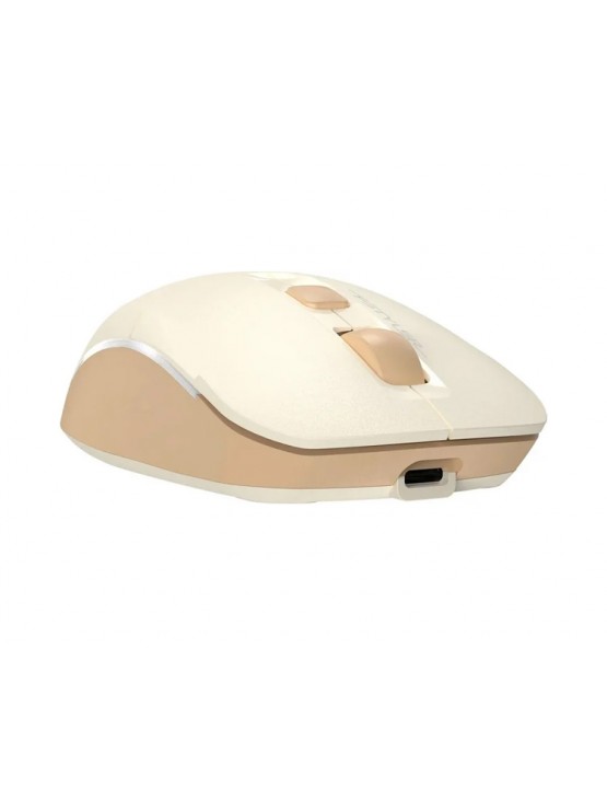 მაუსი: A4Tech Fstyler FB26CS Air2 Bluetooth & 2.4G Wireless Mouse Cafe Latte