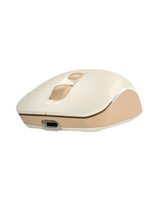 მაუსი: A4Tech Fstyler FB26CS Air2 Bluetooth & 2.4G Wireless Mouse Cafe Latte