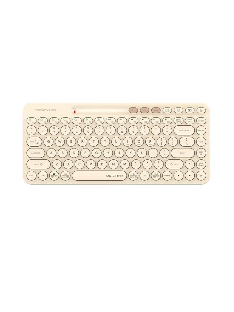 კლავიატურა: A4Tech Fstyler FBK36C AS Bluetooth & 2.4G Keyboard Cafe Latte