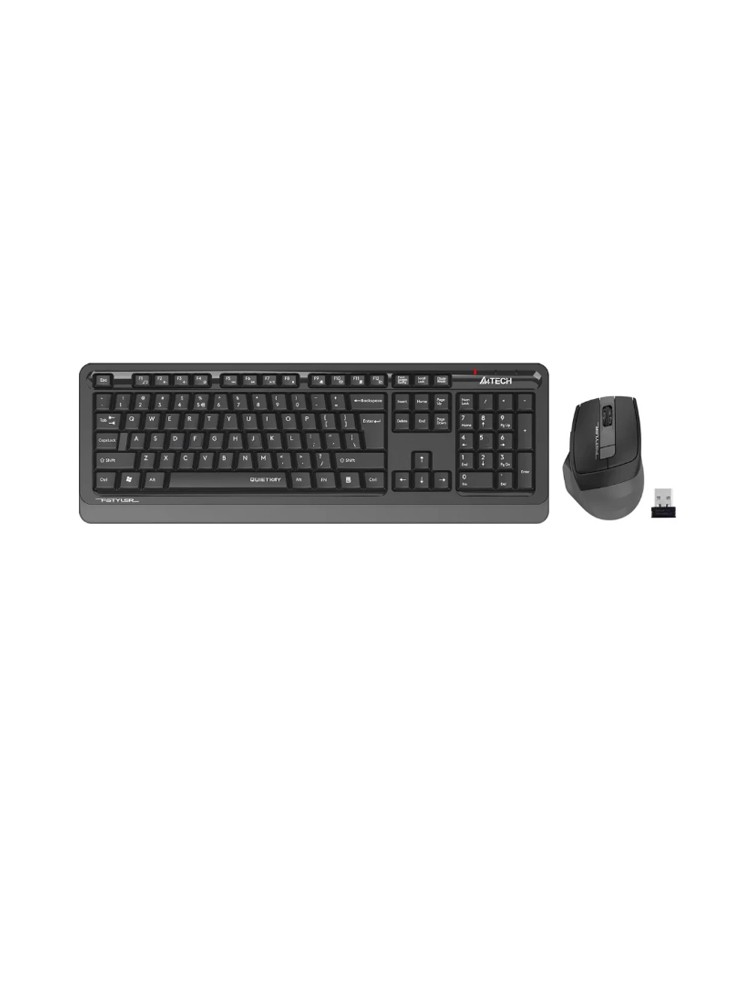 კლავიატურა-მაუსი: A4Tech Fstyler FGS1035Q 2.4G QuietKey Desktop Set EN/RU layout Grey