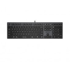 კლავიატურა: A4Tech Fstyler FX50 Scissor Switch Keyboard EN/RU layout Grey