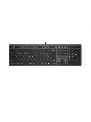 კლავიატურა: A4Tech Fstyler FX50 Scissor Switch Keyboard EN/RU layout White