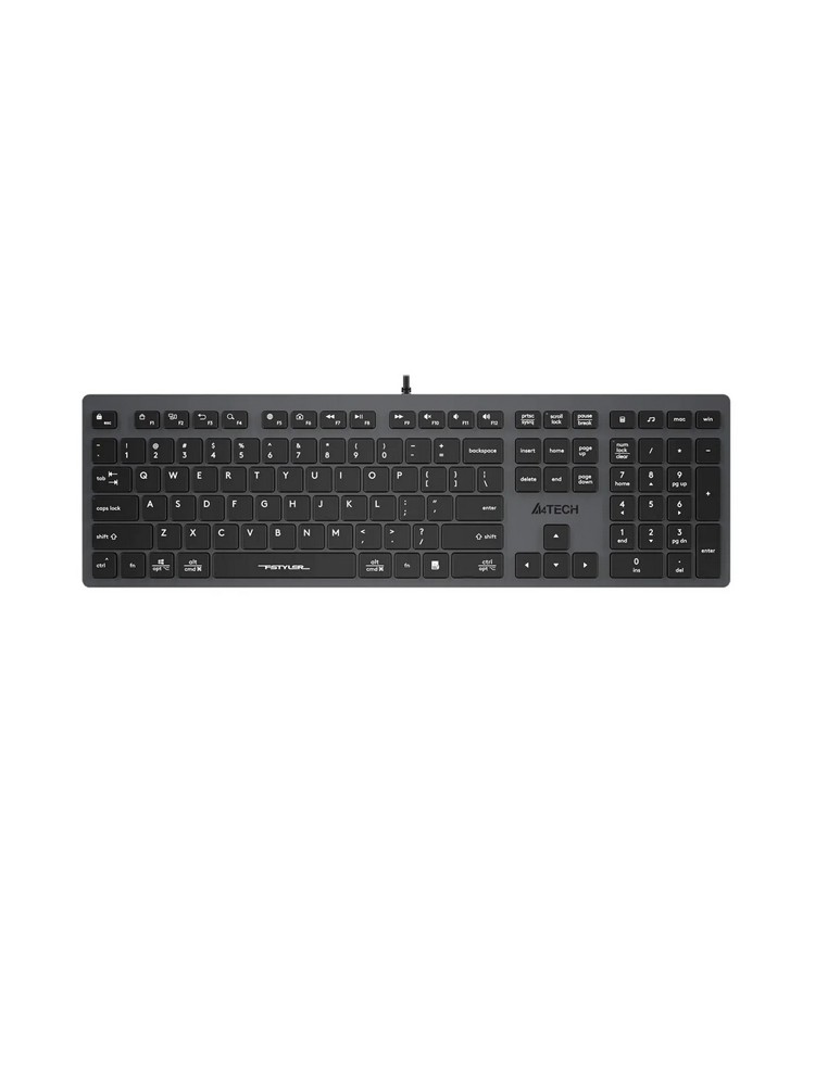 კლავიატურა: A4Tech Fstyler FX50 Scissor Switch Keyboard EN/RU layout White