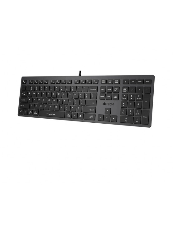 კლავიატურა: A4Tech Fstyler FX50 Scissor Switch Keyboard EN/RU layout White