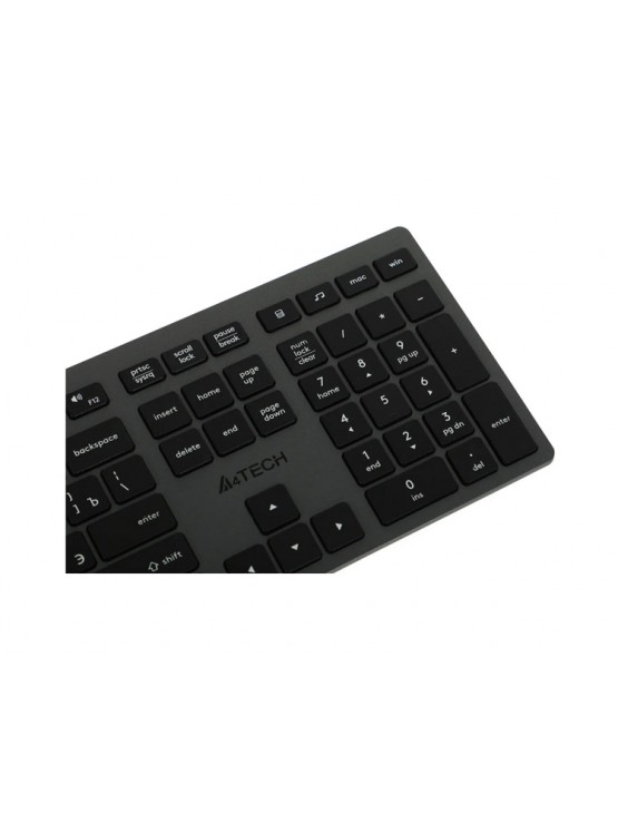 კლავიატურა: A4Tech Fstyler FX50 Scissor Switch Keyboard EN/RU layout White