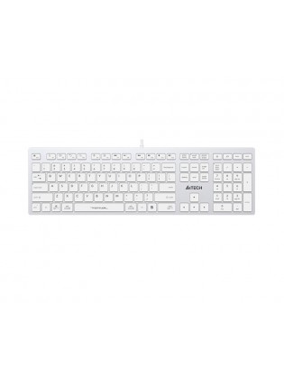 კლავიატურა: A4Tech Fstyler FX50 Scissor Switch Keyboard EN/RU layout White