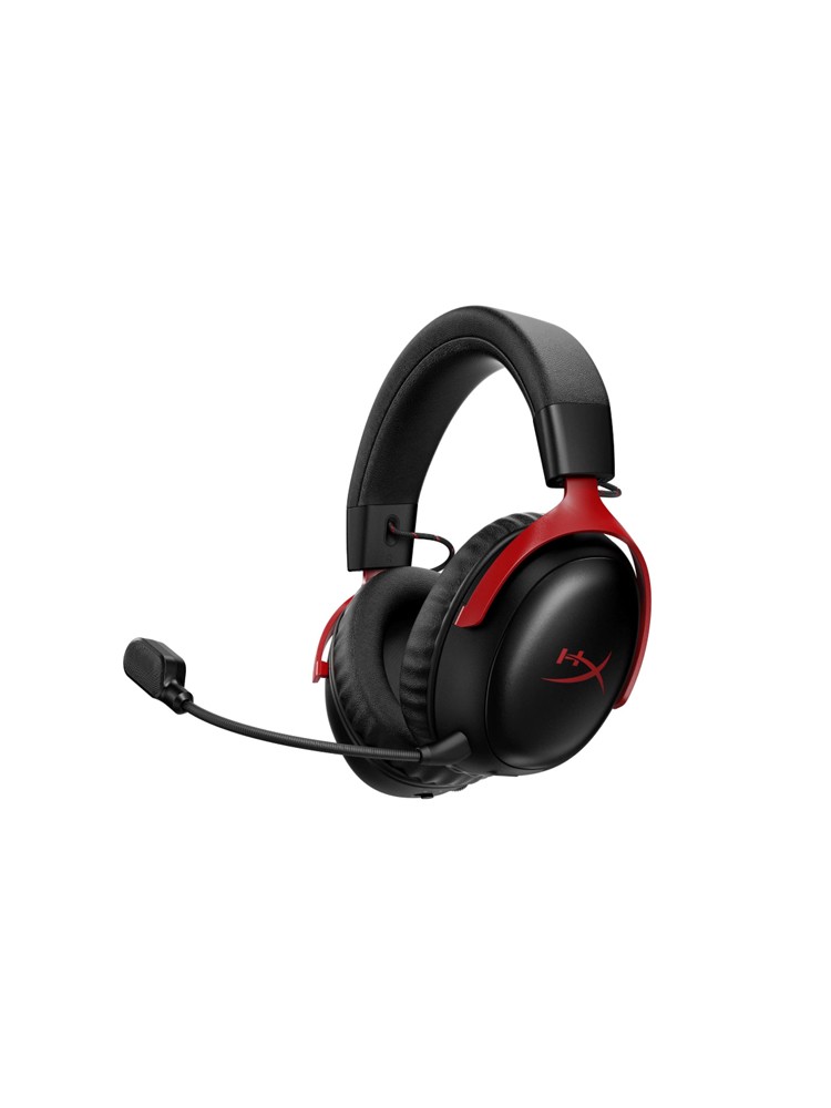 ყურსასმენი: HyperX Cloud III S Wireless Gaming Headset Black/Red - A59Z0AA