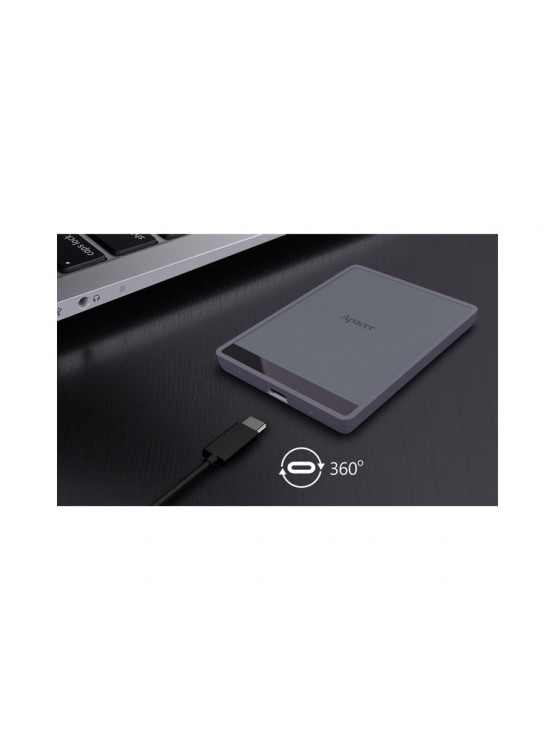 გარე მყარი დისკი: Apacer AS724 512GB Portable SSD USB-C 3.2 Mauve - AP512GAS724M-1