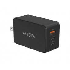 დამტენი: Arzopa C65 GaN Fast Charger USB/2xUSB-C 65W