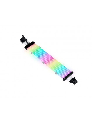 PSU კაბელის დამაგრძელებელი: Asiahorse RGB DualSR 12pin 4pin 1to1 Black