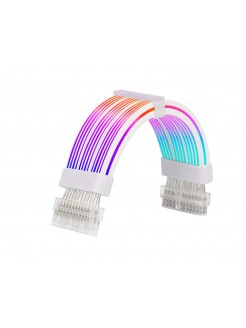 PSU კაბელის დამაგრძელებელი: Asiahorse RGB DualSR 24pin White