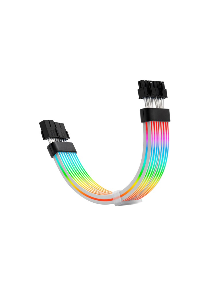 PSU კაბელის დამაგრძელებელი: Asiahorse RGB DualSR 2x8pin Black