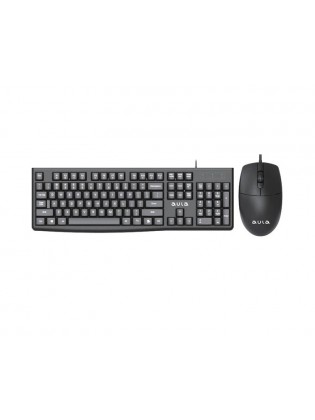 კლავიატურა-მაუსი: AULA AC290 Wired Keyboard and Mouse Combo Black