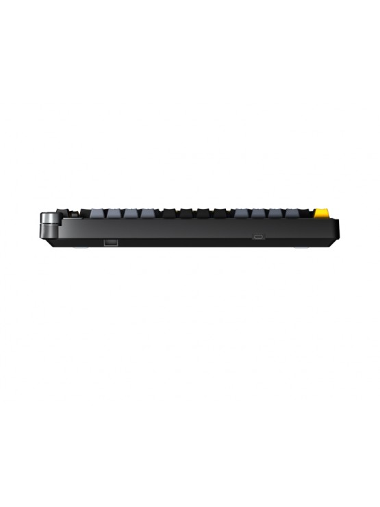 კლავიატურა: AULA AU75 Gasket Wireless Mechanical Keyboard Black/GrayYellow (Star Vector Switch)