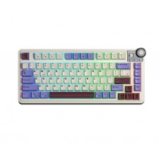 კლავიატურა: AULA AU75 Gasket Wireless Mechanical Keyboard Beige/Purple/Red (Reaper Switch)