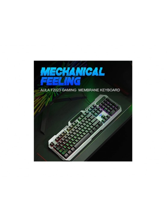 კლავიატურა: AULA F2023 Wired USB Membrane Gaming Keyboard Black