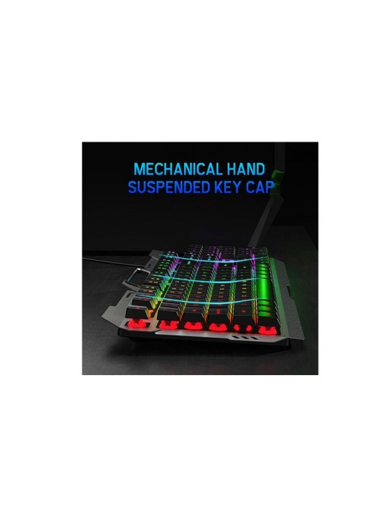 კლავიატურა: AULA F2023 Wired USB Membrane Gaming Keyboard Black