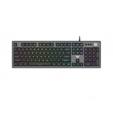 კლავიატურა: AULA F2028 Wired RGB Keyboard Gray/Black keycap