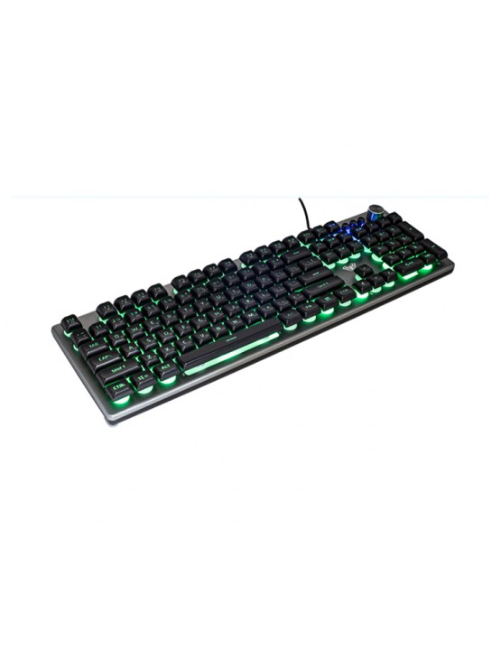 კლავიატურა: AULA F2028 Wired RGB Keyboard Gray/Black keycap