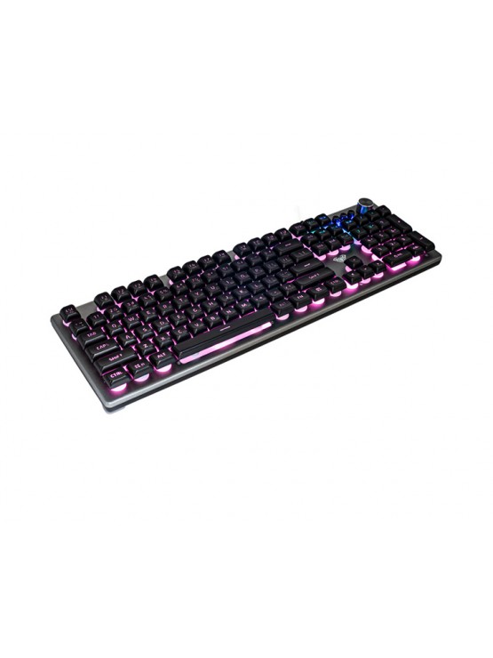 კლავიატურა: AULA F2028 Wired RGB Keyboard Gray/Black keycap