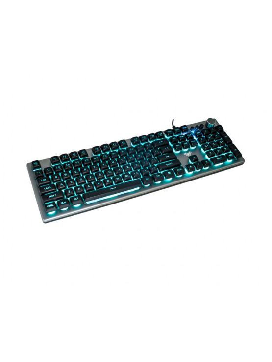 კლავიატურა: AULA F2028 Wired RGB Keyboard Gray/Black keycap