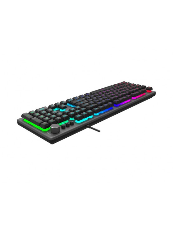 კლავიატურა: AULA F2028 Wired RGB Keyboard Gray/Black keycap