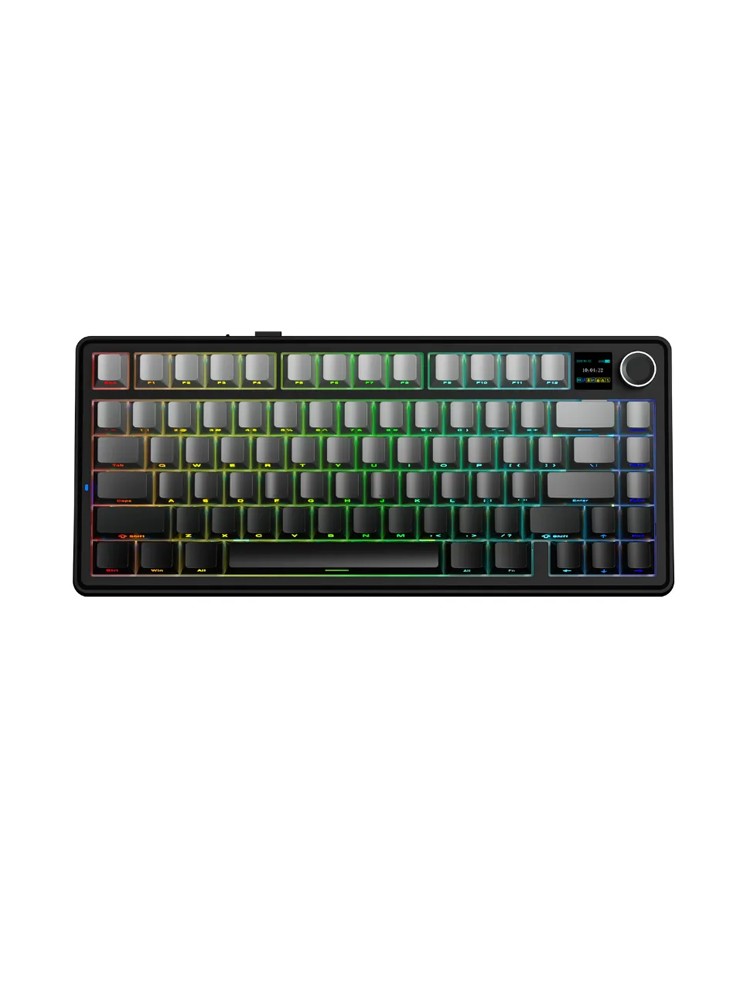 კლავიატურა: AULA F75MAX Gasket Wireless Mechanical Keyboard Gradient grey (Reaper Switch)