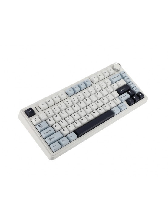 კლავიატურა: AULA F75 Gasket Wireless Mechanical Keyboard Blue/White/Purple (Reaper Switch)