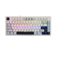 კლავიატურა: AULA F75 Gasket Wireless Mechanical Keyboard Blue/White/Purple (Reaper Switch)