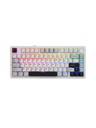 კლავიატურა: AULA F75 Wireless Mechanical Keyboard Gradient White/Blue/Purple (Star Vector Switch)