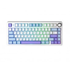 კლავიატურა: AULA F75 Wireless Mechanical Keyboard Gradient White/Blue/Purple (Star Vector Switch)