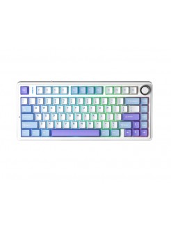 კლავიატურა: AULA F75 Wireless Mechanical Keyboard Gradient White/Blue/Purple (Star Vector Switch)
