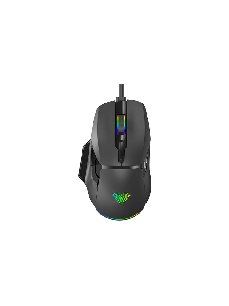 მაუსი: AULA F815 RGB Wired Gaming Mouse Black