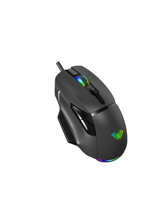 მაუსი: AULA F815 RGB Wired Gaming Mouse Black