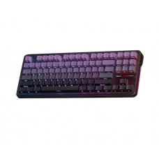 კლავიატურა: AULA F87pro Rechargeable Wireless Mechanical Keyboard side-engraved keycaps Gradient purple (Gray wood switch V4)