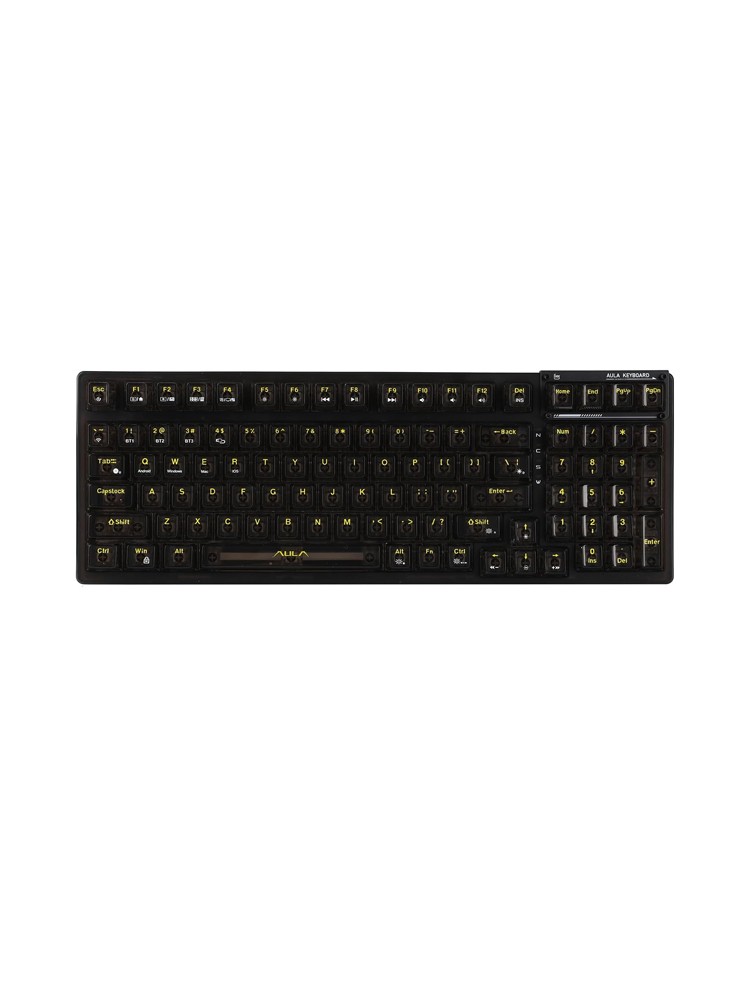 კლავიატურა: AULA F98 RGB Wireless Gaming Mechanical Keyboard Black
