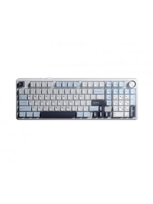 კლავიატურა: AULA F99 Customized Mechanical Keyboard Light Blue/White/Black Purple (Whale-Sea Switch)