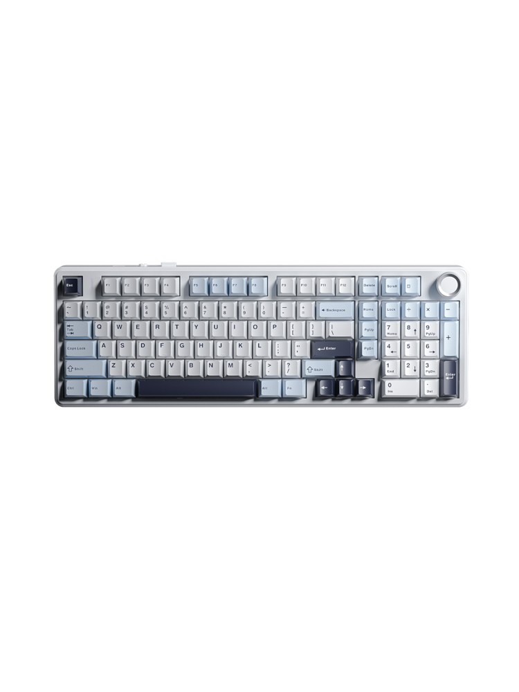 კლავიატურა: AULA F99 Customized Mechanical Keyboard Light Blue/White/Black Purple (Whale-Sea Switch)