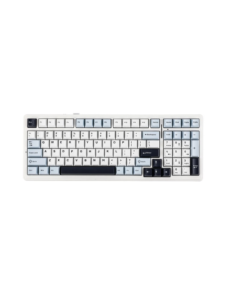 კლავიატურა: AULA F99 Customized Mechanical Keyboard Light Blue/White/Black Purple (Whale-Sea Switch)
