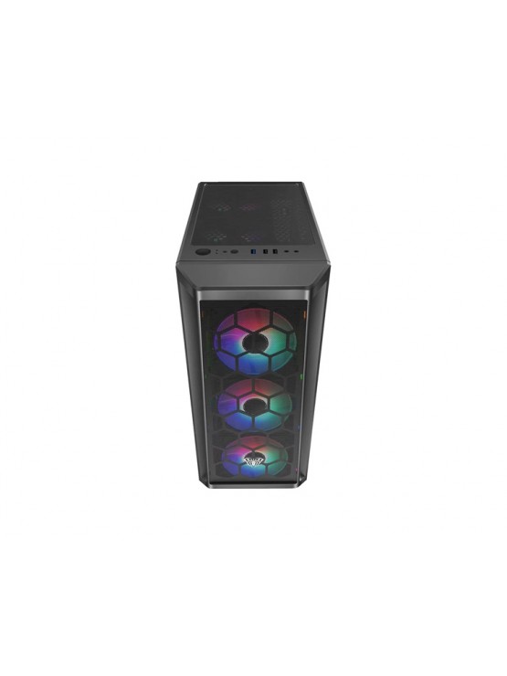 ქეისი: AULA FZ002 4x120mm ARGB Fans Mid Tower Black