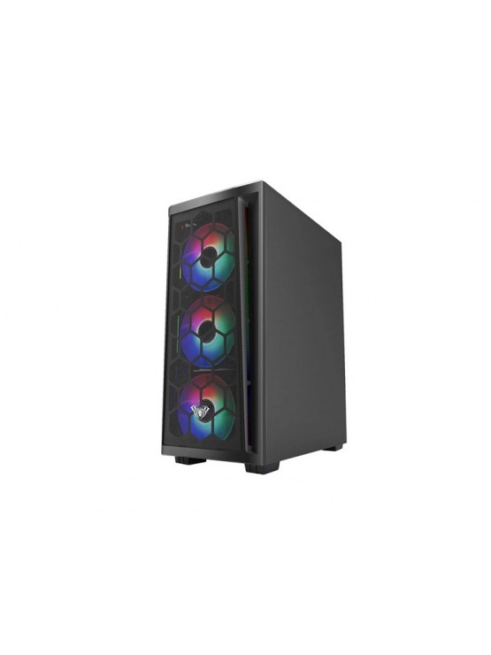 ქეისი: AULA FZ002 4x120mm ARGB Fans Mid Tower Black