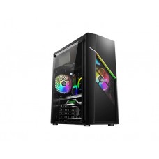 ქეისი: AULA FZ003 4x120mm RGB Fans Mid Tower Black