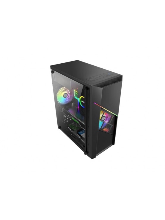 ქეისი: AULA FZ003 4x120mm RGB Fans Mid Tower Black