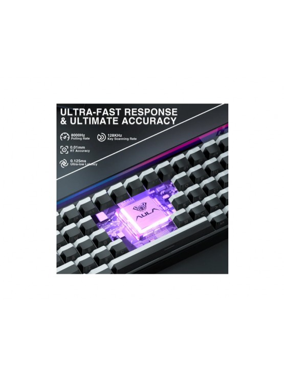 კლავიატურა: AULA HERO 68 RGB Wired Gaming Keyboard Black (Jade King Magnetic Switch)
